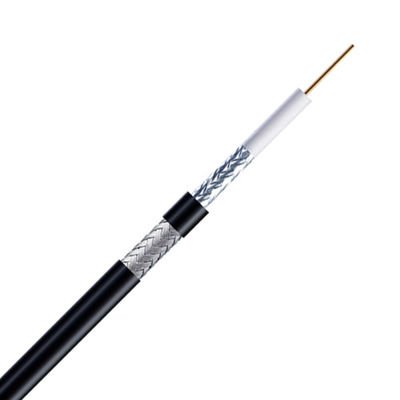 75 Ohm RG59 CCTV Coaxial Cable with 22 AWG BC Conductor 47% Aluminum Shield and PVC CM Jacket