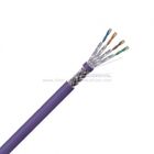 S / FTP CAT 6A BC LSZH CAT6 Network Cable In Black Jacket , Long Life Time