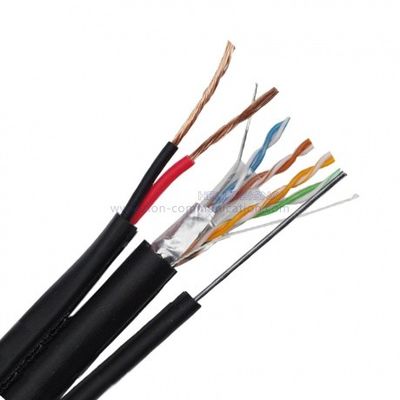 Outdoor CAT5E Network Cable With Messenger and Bare Copper for Enhanced Durability