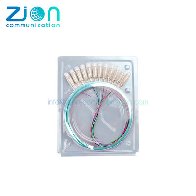 Aqua Multimode Fiber Optic Pigtail Connector OM4 50/125 with 900μm Tight Buffer for High-Speed Networks