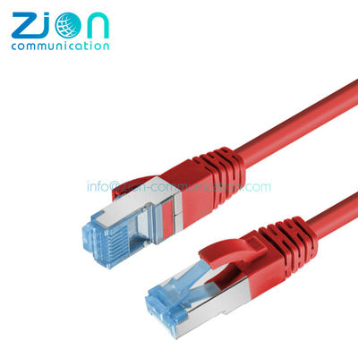 Cat 6A Patch Cord with 500MHz Max Frequency Stranded Bare Copper Conductor and LSZH/PVC Out Jacket for LAN Network