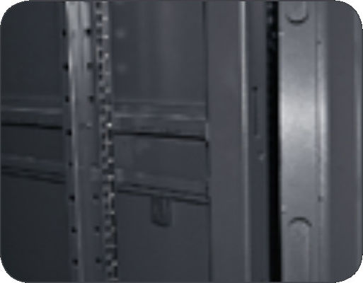 42U Capacity Server Rack Cabinet with SPCC Cold Rolled Steel and Curved Mesh Front Door for Data Centers