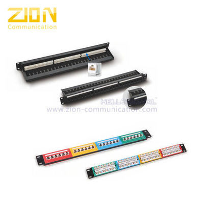 24/48 Ports Cat5e Compatible 1U Rackmount Patch Panel for Data Center Rack Mount