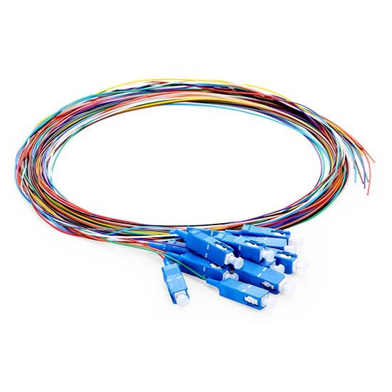 SC UPC 12 Fibers G.652.D Single Mode Unjacketed Color-Coded FOPT 21F12111U-2（7242205）SM(OS2)G.652.D/G.657.A1/G.657.A2