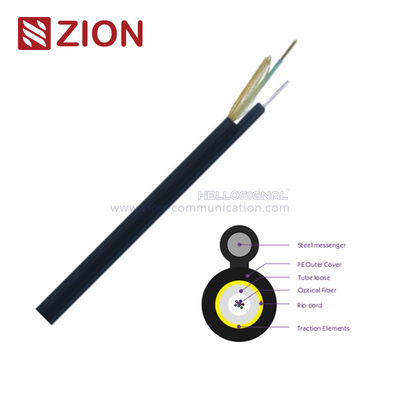 Cáp quang thả FTTH Ống sợi Aramid GYXY-8S 4.6x8.8 HDPE