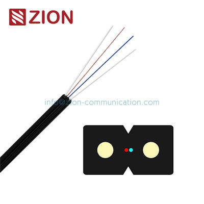 Loại phẳng FTTH Tự hỗ trợ Chế độ đơn 1 2 4 Cáp thả lõi 2.0x3.0 LSZH