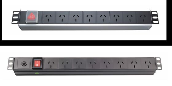 ZION Standard Rack PDU với 1U Form Factor Aluminium Housing và Capacity Loading 60kg cho Trung tâm Dữ liệu